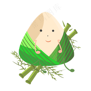 绿色竹子粽子插图