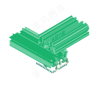 绿色创意决战高考元素
