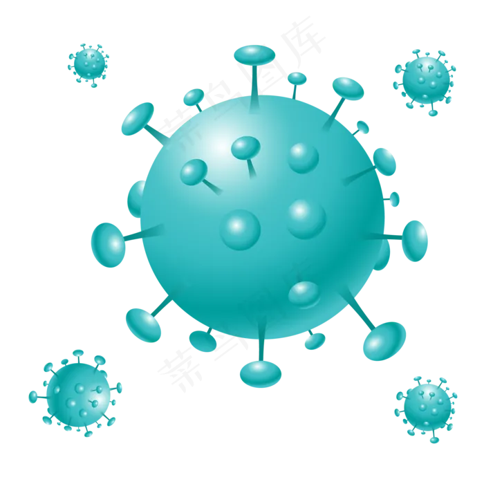 新型冠状病毒,免抠元素(2000X2000(DPI:300))ai矢量模版下载