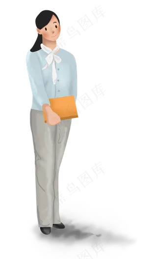 手绘教师人物素材