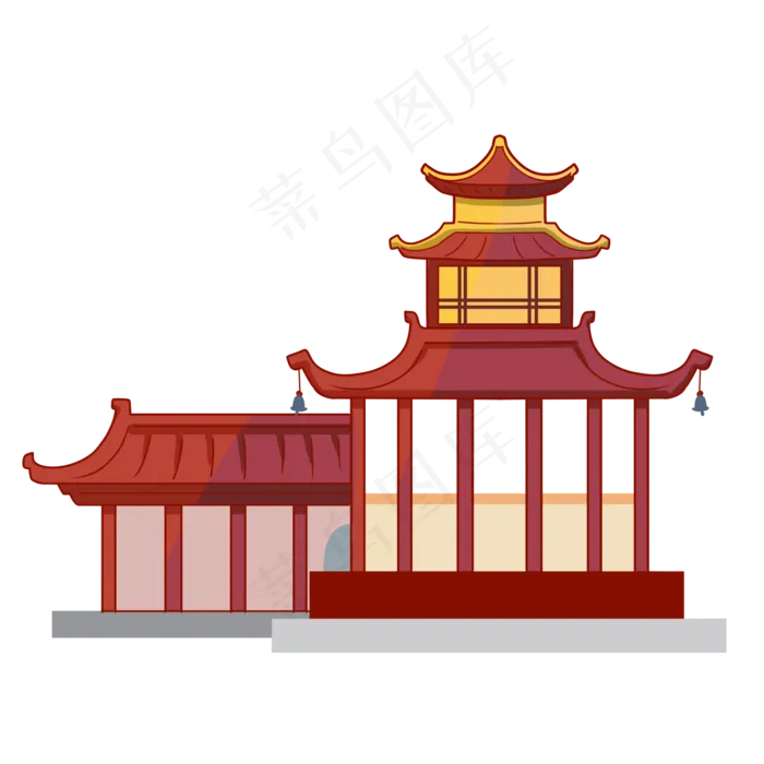 古风建筑(2000X2000(DPI:300))psd模版下载