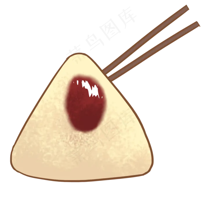 打开的蜜枣粽png元素(2000X2000(DPI:300))psd模版下载