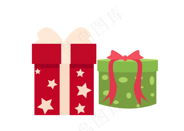 儿童节礼盒装饰插画