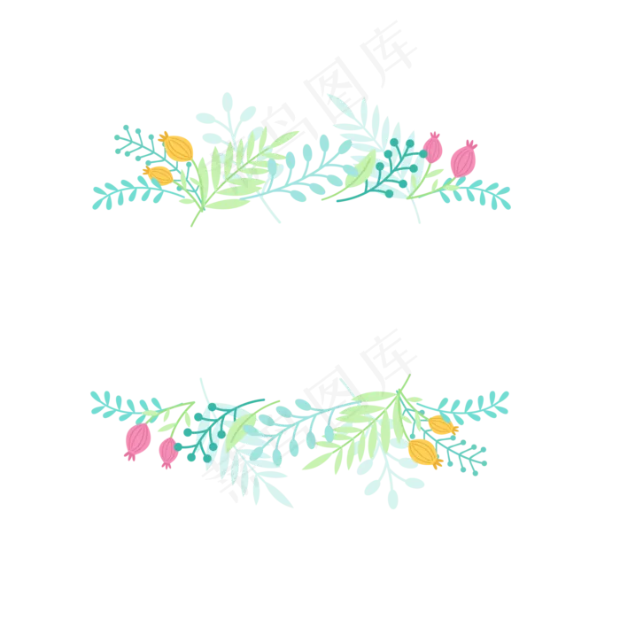 夏季夏至夏天画条纹花朵免扣素材ai矢量模版下载