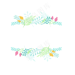 夏季夏至夏天画条纹花朵免扣素材