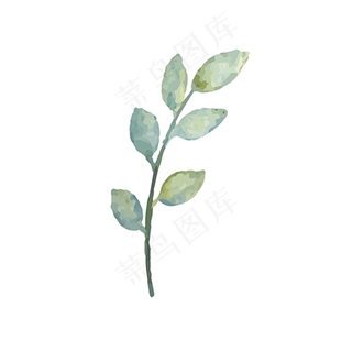 卡通植物绿叶下载