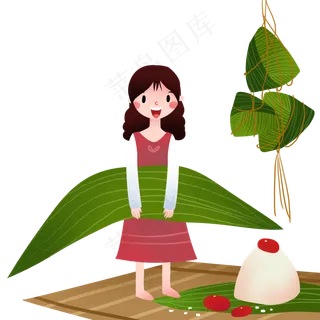 食物粽子的端午节