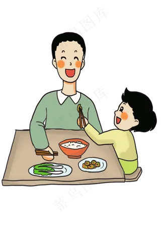 父亲节卡通可爱