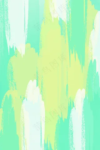 绿色小清新水彩底纹banner