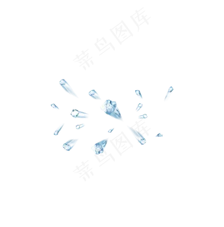 冰块碎片素材,免抠元素