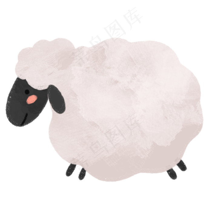 动物小羊肖恩卡通,免抠元素
