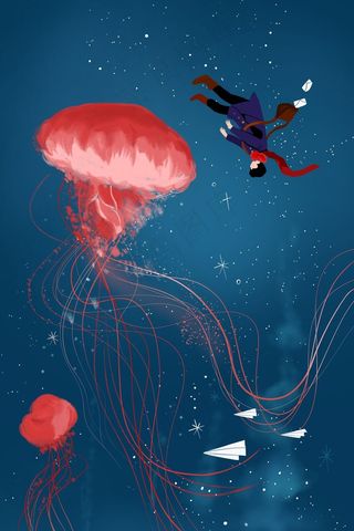 春天春季春游旅行治愈海洋动物