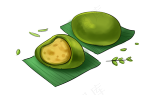 清明节青团美食