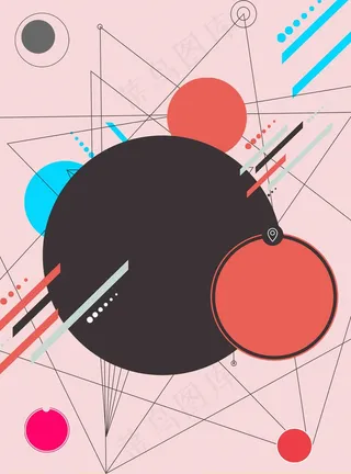 简约文艺几何扁平H5图