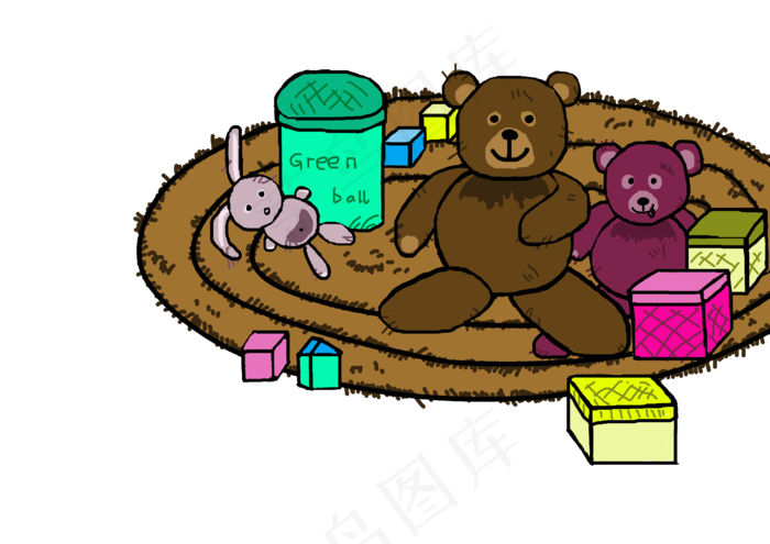 儿童节玩具元素下载
