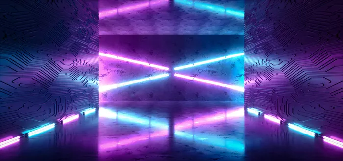 C4D霓虹灯场景