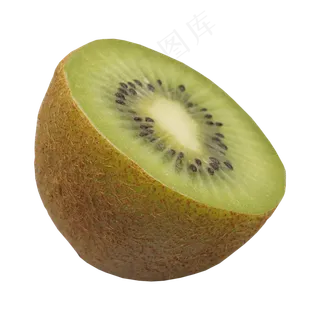 绿色半个猕猴桃