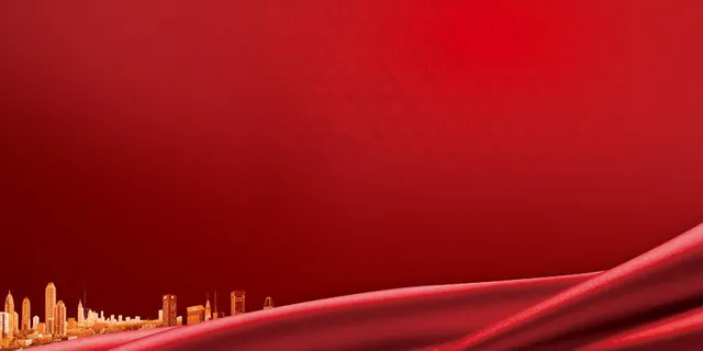 红色高端房地产荣耀开盘