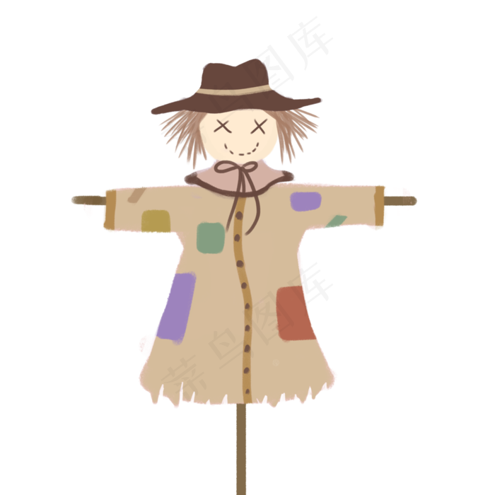 小满麦田稻草人