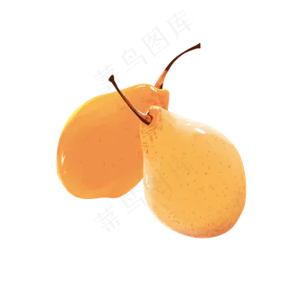 梨子黄金香梨水果鲜果PNG
