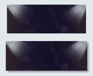 红蓝炫酷男装双11淘宝电商banner