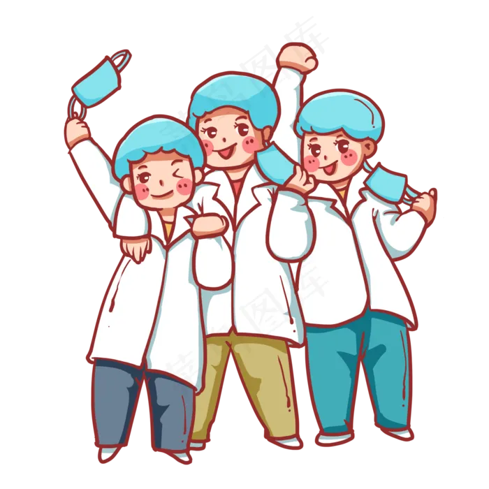 五四脱口罩护士