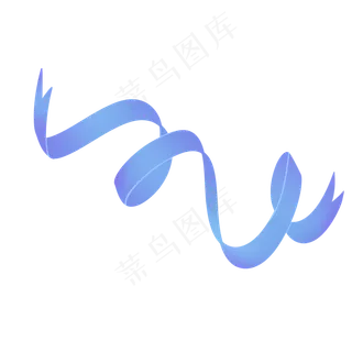 淡蓝色浪漫六一儿童节彩带