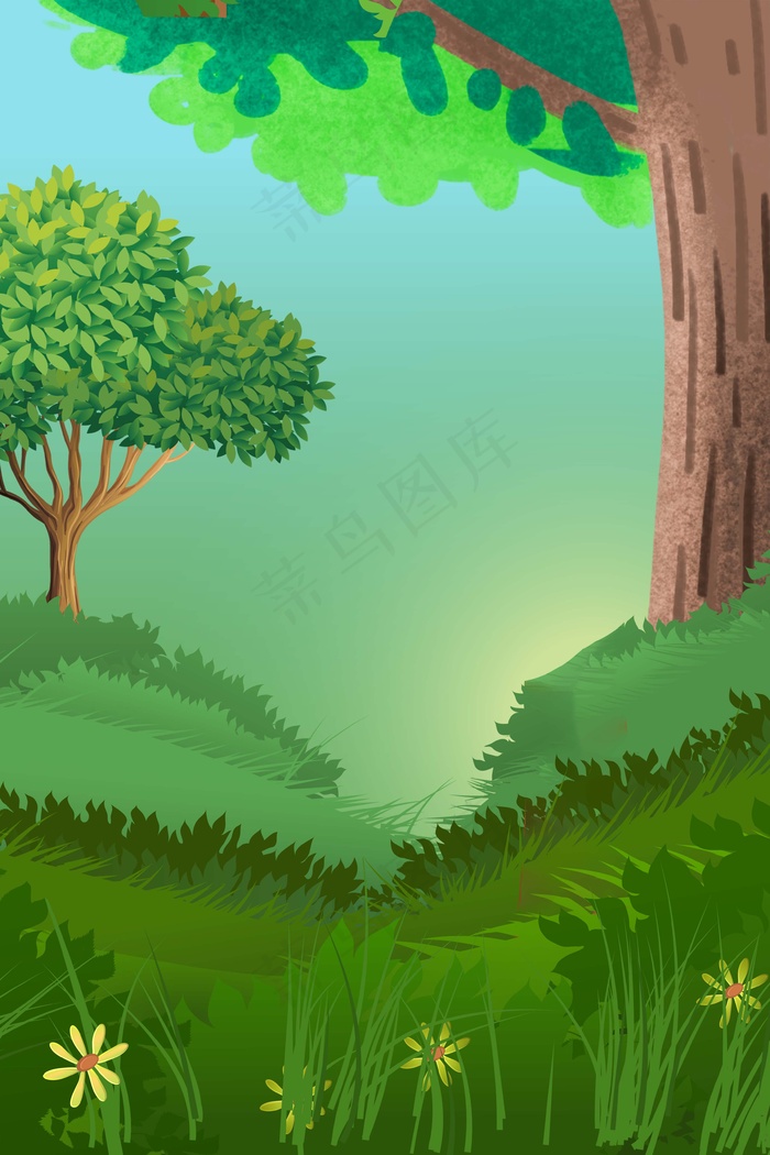 树林春意春分景色