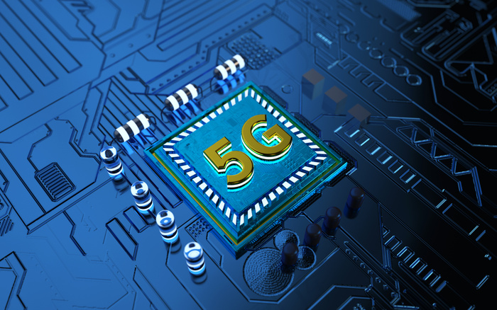 5g芯片电路背景