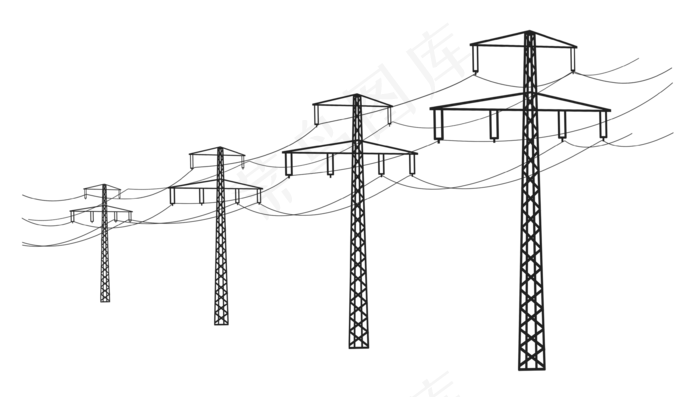 铁质高压电电线杆(3525X2000(DPI:300))psd模版下载