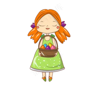 愚人节漂亮的小姑娘