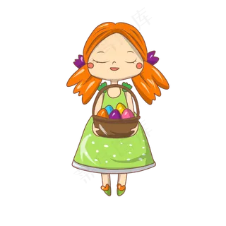 愚人节漂亮的小姑娘