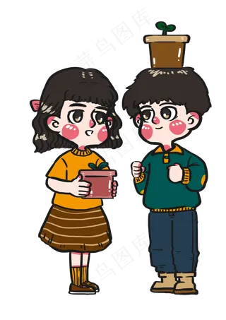 植树节一起来个培养树苗比赛吧卡