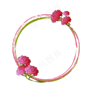 矢量免扣卡通花朵