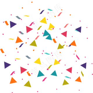 庆祝派对礼花碎片,免抠元素