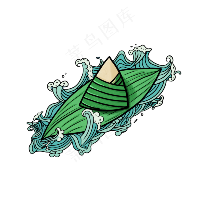国潮风端午节粽子(2000X2000(DPI:300))psd模版下载