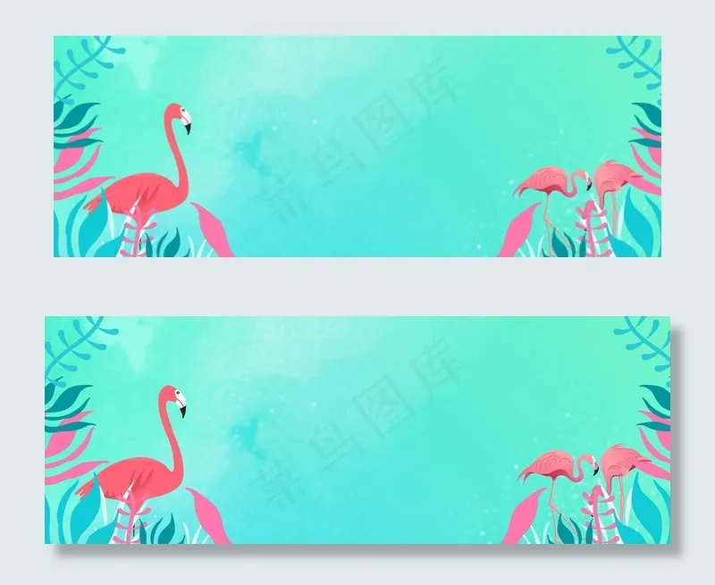 小清新卡通清凉夏日淘宝促销banner