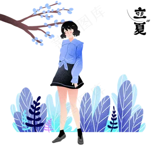 立夏漂亮的小女孩