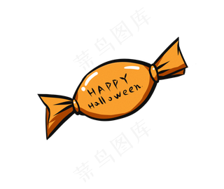 万圣节糖果Q版糖果水果糖万圣节