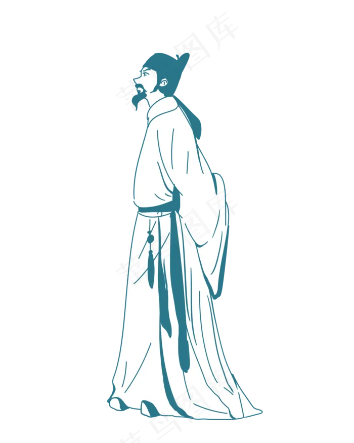 著名诗人李白(2000X2500(DPI:299))psd模版下载