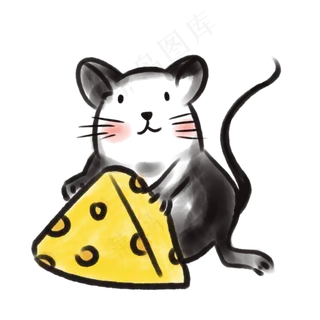 传统中国风鼠年,免抠元素