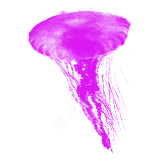 浮游生物紫色水母元素,免抠元素