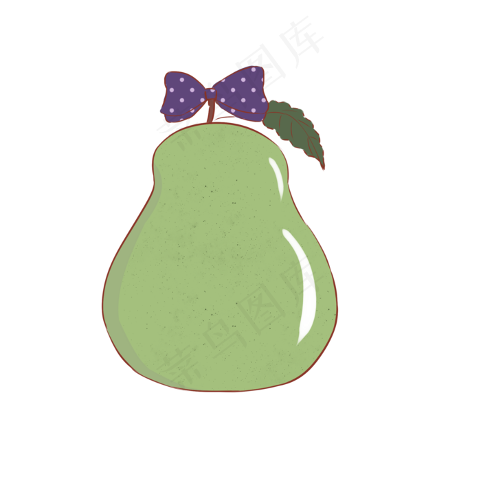 梨子大自然培育甜绿色鸭梨