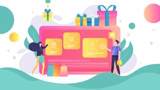 促销买买买618横幅购物电商手机页面配图