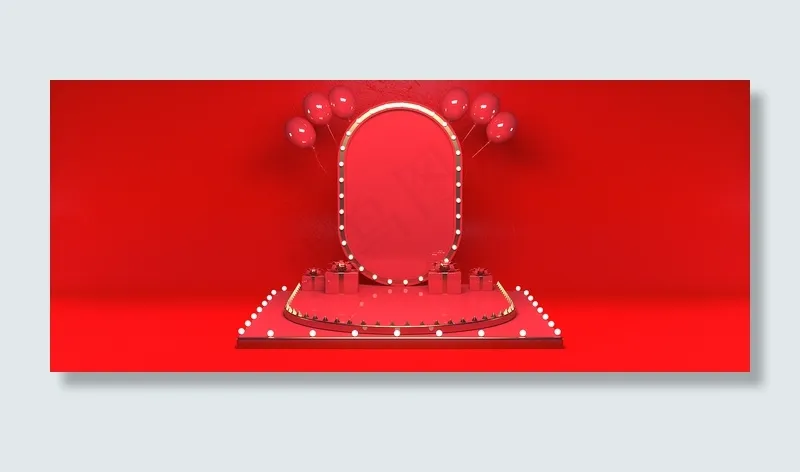 中国风淘宝电商展台banner