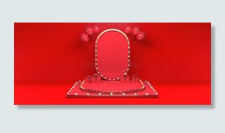 中国风淘宝电商展台banner