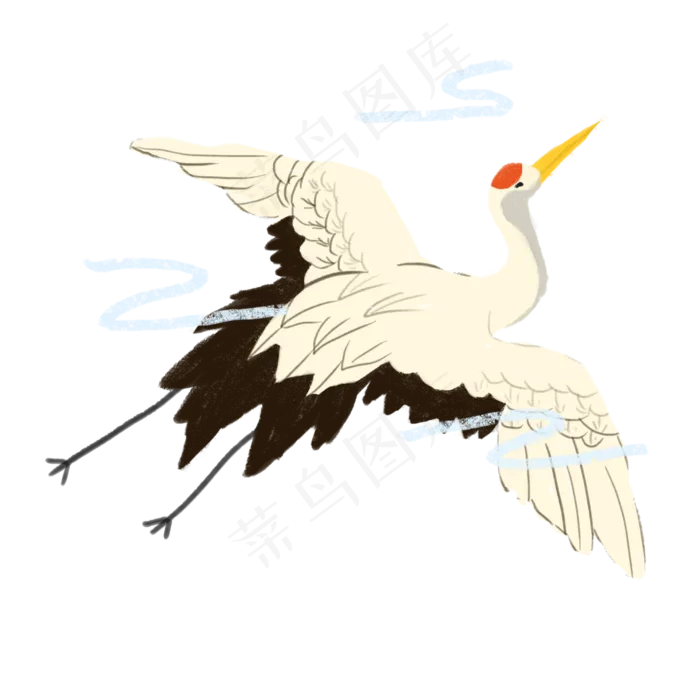 神兽仙鹤坐骑飞天祥瑞仙气PNG,免抠元素(3000X3000(DPI:300))psd模版下载