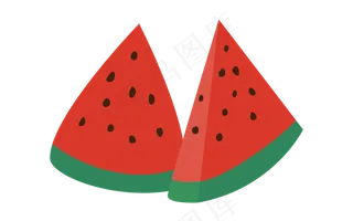 西瓜水果矢量图