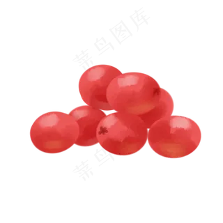 水彩风蔓越莓矢量堆