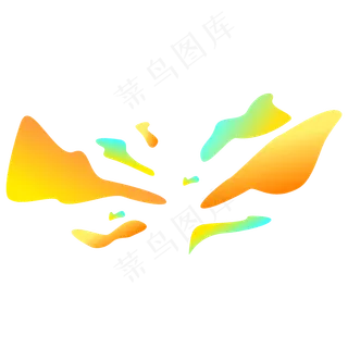 618电商流体渐变主题装饰素材